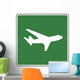 Low Flying Aircraft Symbol Sign Wall Decal