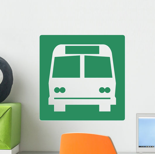 Bus Symbol Sign Wall Decal