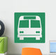 Bus Symbol Sign Wall Decal