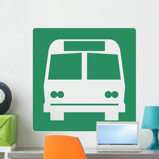 Bus Symbol Sign Wall Decal