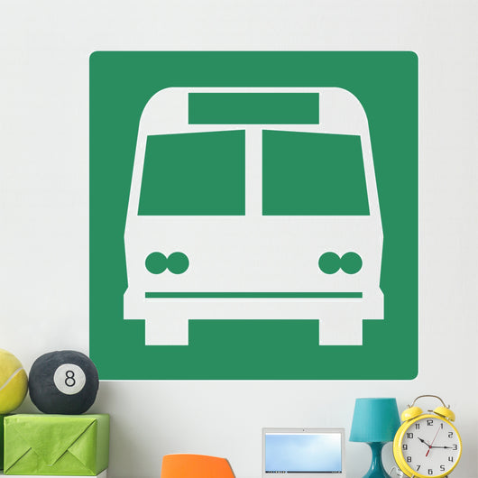 Bus Symbol Sign Wall Decal