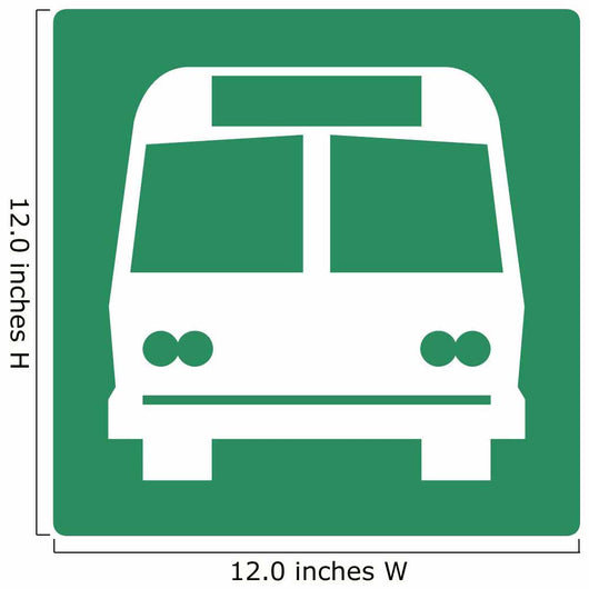 Bus Symbol Sign Wall Decal