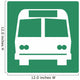Bus Symbol Sign Wall Decal