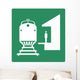 Train Station Symbol Sign Wall Decal
