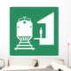 Train Station Symbol Sign Wall Decal