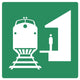 Train Station Symbol Sign Wall Decal