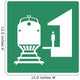 Train Station Symbol Sign Wall Decal