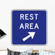 Rest Area Exit Sign Wall Decal