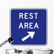 Rest Area Exit Sign Wall Decal