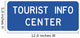Tourist Info Center Sign Wall Decal