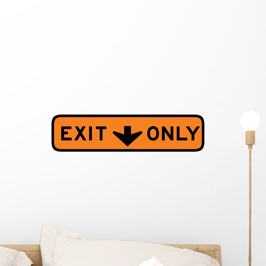 Exit This Lane Only Wall Decal