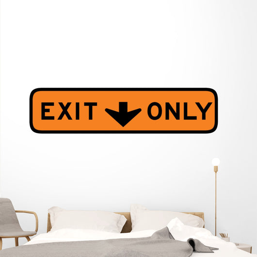 Exit This Lane Only Wall Decal