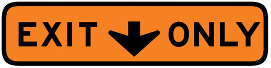 Exit This Lane Only Wall Decal
