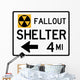 Fallout Shelter Directional Sign Wall Decal