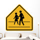 School Crossing Symbol Sign Wall Decal