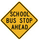School Bus Stop Ahead Wall Decal