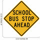 School Bus Stop Ahead Wall Decal