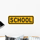 School Word Sign Wall Decal