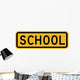School Word Sign Wall Decal