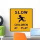 Slow Children Play Symbol Wall Decal