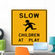 Slow Children Play Symbol Wall Decal