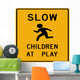 Slow Children Play Symbol Wall Decal