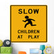 Slow Children Play Symbol Wall Decal