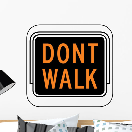 Dont Walk Light Wall Decal