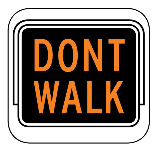 Dont Walk Light Wall Decal