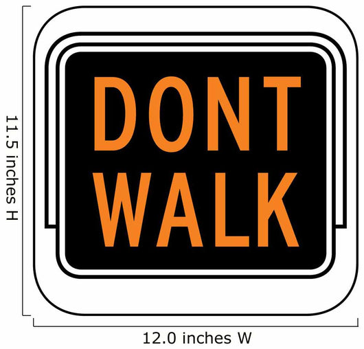 Dont Walk Light Wall Decal