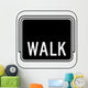 Walk Light Sign Wall Decal