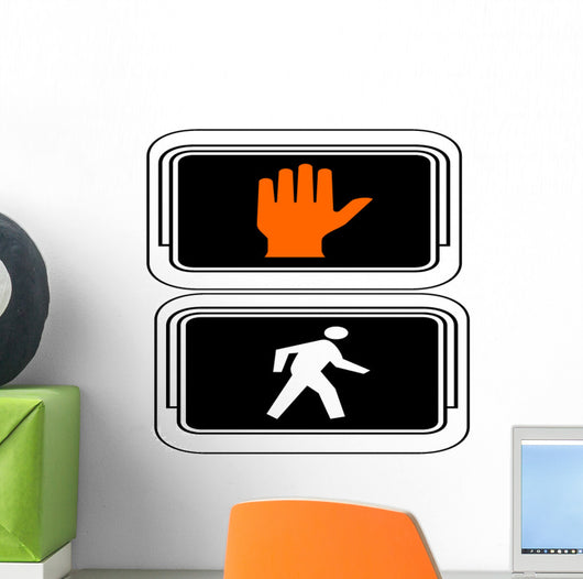 Dont Walk - Walk Symbol Light Wall Decal