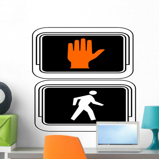 Dont Walk - Walk Symbol Light Wall Decal
