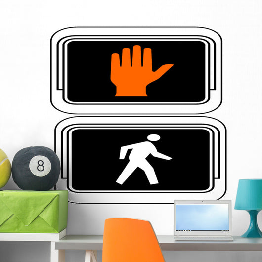 Dont Walk - Walk Symbol Light Wall Decal