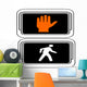 Dont Walk - Walk Symbol Light Wall Decal