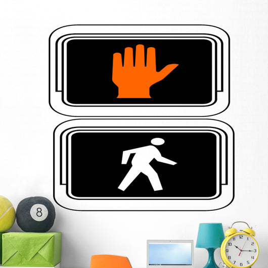 Dont Walk - Walk Symbol Light Wall Decal