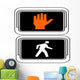 Dont Walk - Walk Symbol Light Wall Decal