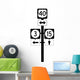 Multiple Route Directional Sign Wall Decal