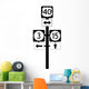 Multiple Route Directional Sign Wall Decal
