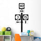 Multiple Route Directional Sign Wall Decal