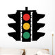 Traffic Light Symbol Sign Wall Decal