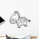 Cute Little Baby Zebra Wall Decal