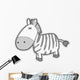 Cute Little Baby Zebra Wall Decal