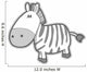 Cute Little Baby Zebra Wall Decal